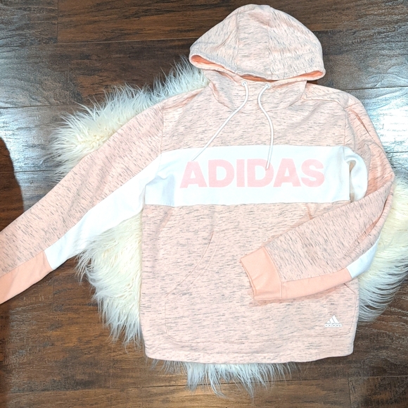 adidas hoodie light pink